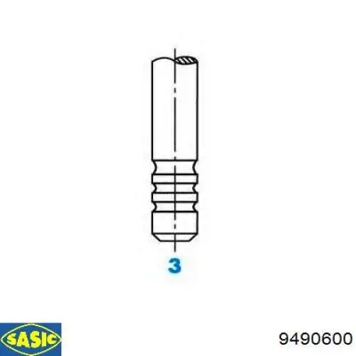 Купити 9490600 Sasic Клапан випускний