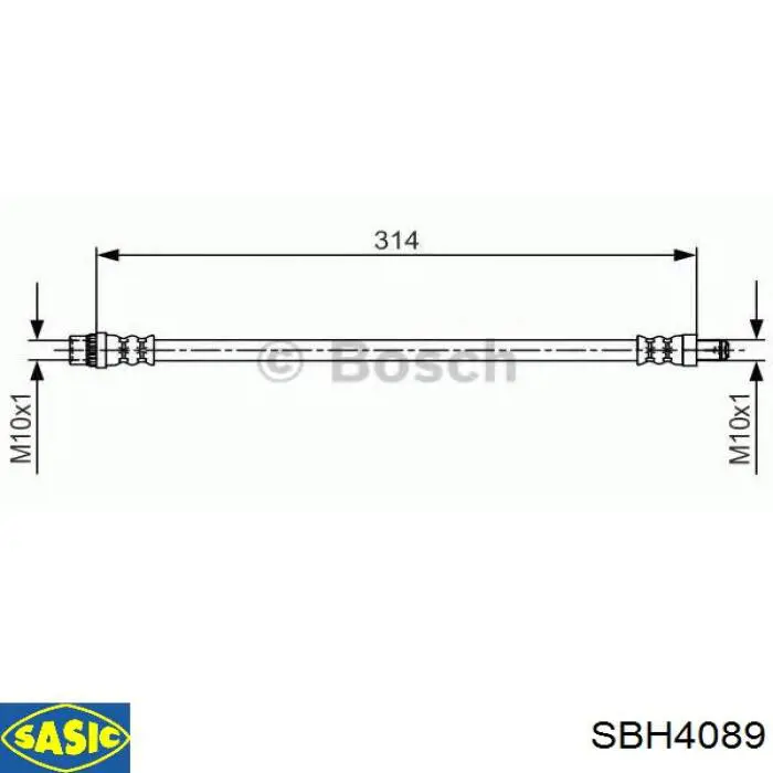 Гальмівні шланги передні FT2802 K&K