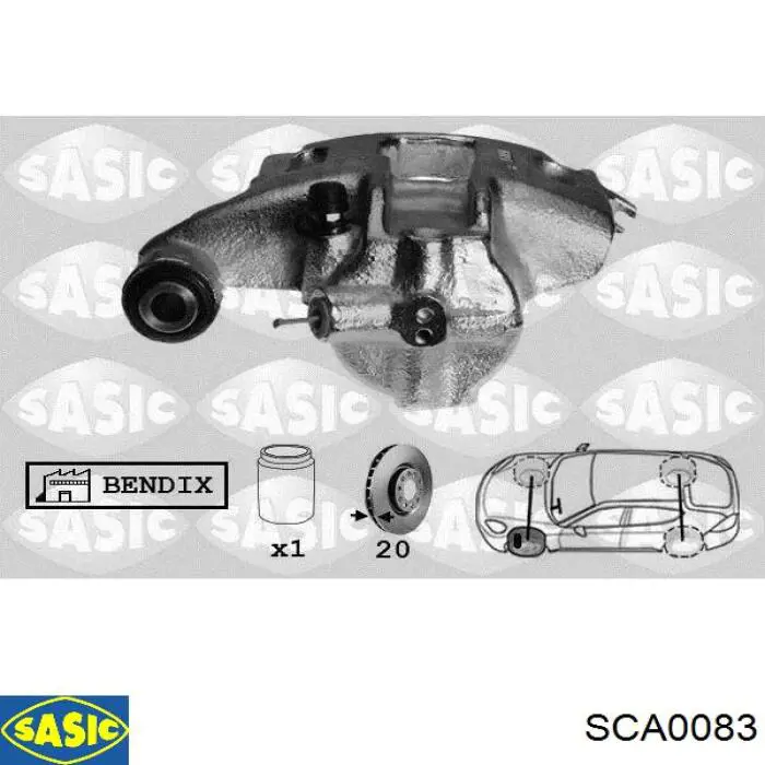Купити 4400F8 Peugeot/Citroen Супорт гальмівний передній правий