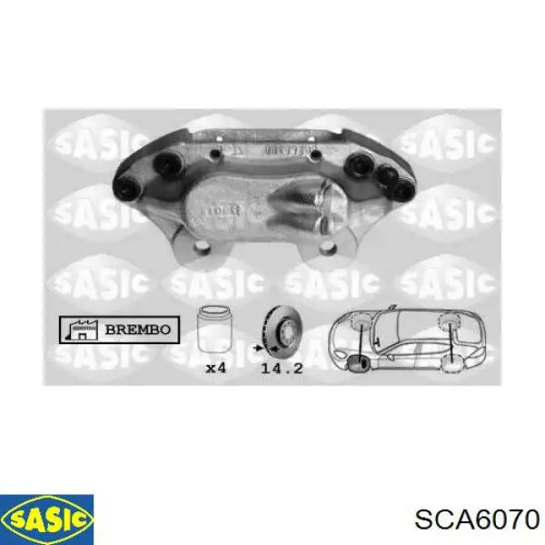 Супорт гальмівний передній лівий Sasic SCA6070 ціна, від 90.04 USD