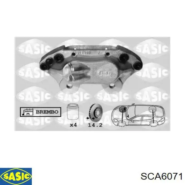 Купити SCA6071 Sasic Супорт гальмівний передній правий