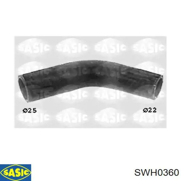 Шланг (патрубок) термостата Sasic SWH0360 ціна, від 3.85 USD