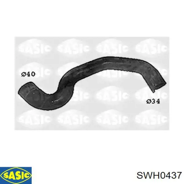 SWH0437 Sasic Патрубок системи охолодження