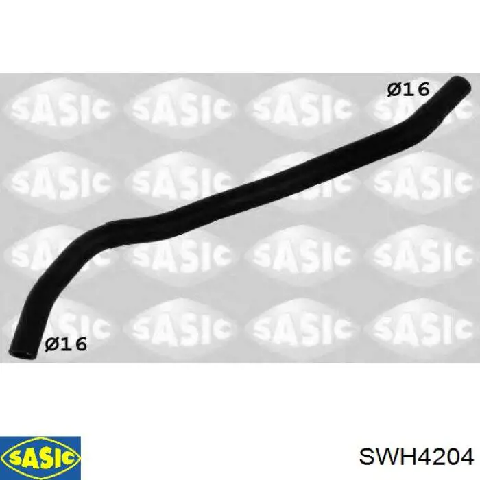 SWH4204 Sasic шланг радіатора опалювача/пічки, обратка