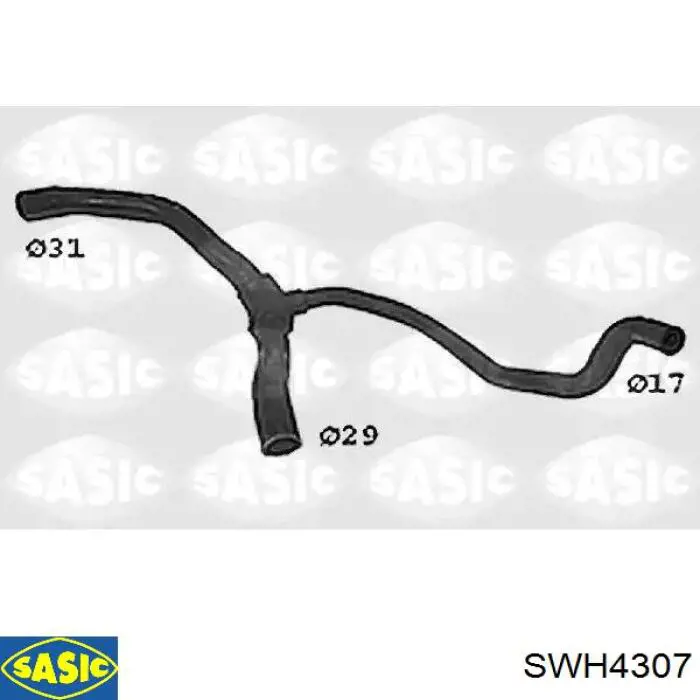 Шланг/патрубок радіатора охолодження, нижній Sasic SWH4307 ціна, від 20.51 USD