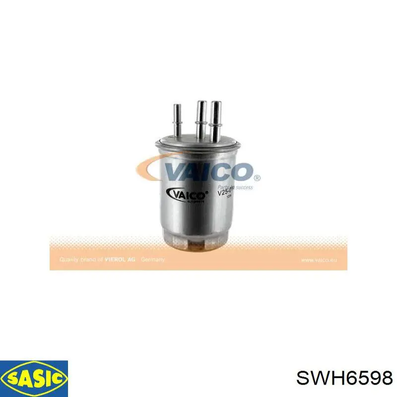 SWH6598 Sasic шланг/патрубок радіатора охолодження, верхній