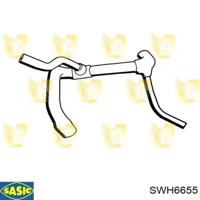 Шланг/патрубок радіатора охолодження, нижній Sasic SWH6655 ціна, від 27.35 USD
