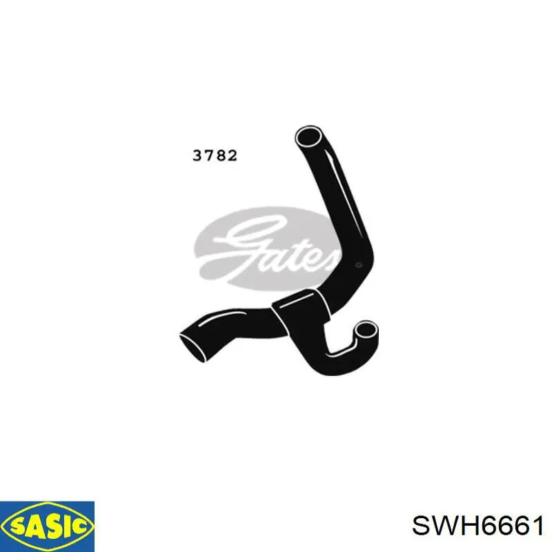 Шланг/патрубок радіатора охолодження, нижній Sasic SWH6661 ціна, від 21.25 USD
