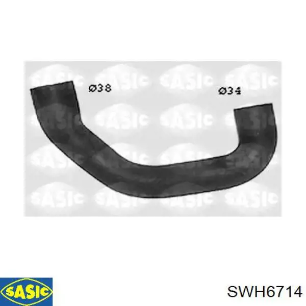 SWH6714 Sasic шланг/патрубок радіатора охолодження, верхній