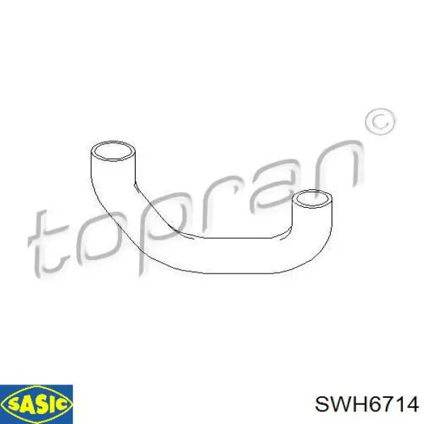 Купити SWH6714 Sasic Шланг/патрубок радіатора охолодження, верхній