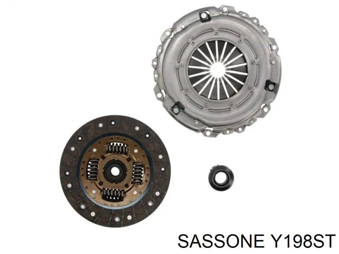 Комплект зчеплення (диск, корзина, підшипник) Y198ST SASSONE