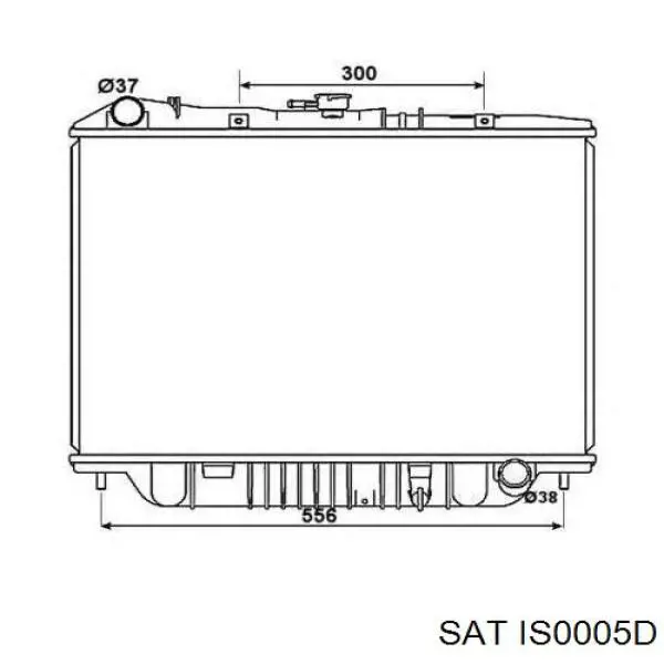 Радіатор охолодження двигуна IS0005D SAT