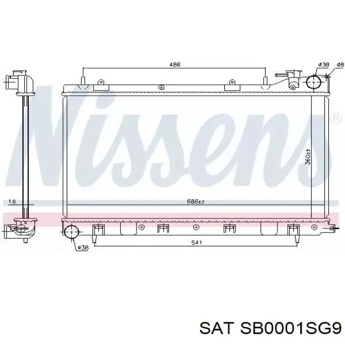Радіатор основний AVA FP67A849AV ціна, від 100.82 USD