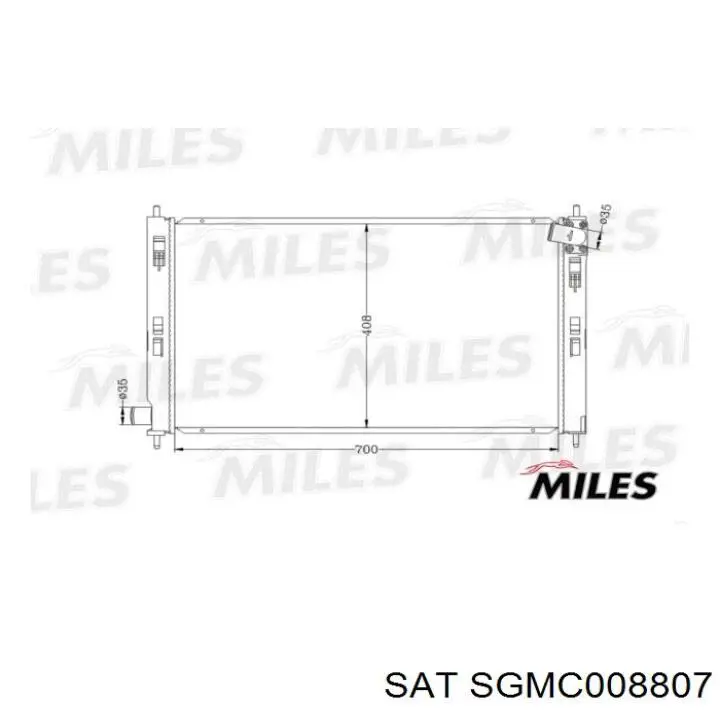 Радіатор охолодження двигуна SGMC008807 SAT