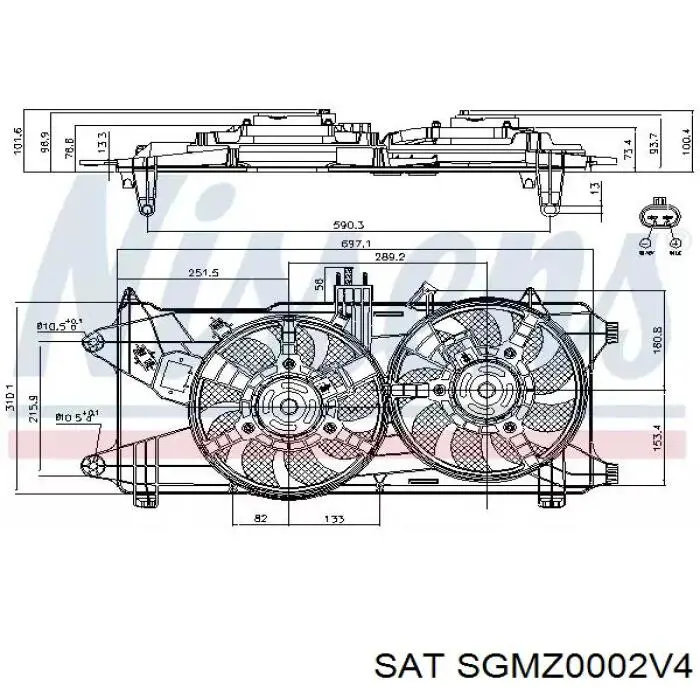 Купити FPA115200 Mazda Радіатор двигуна