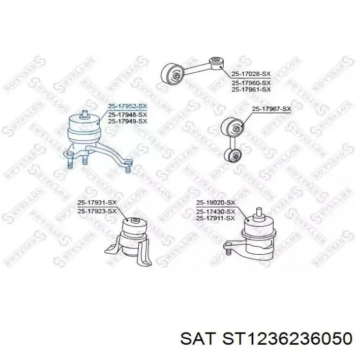 Купити MRB71027 MarkBest Подушка (опора) двигуна, права