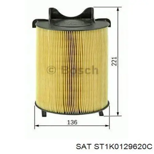 Купити ST1K0129620C SAT Автомобільний фільтр повітря