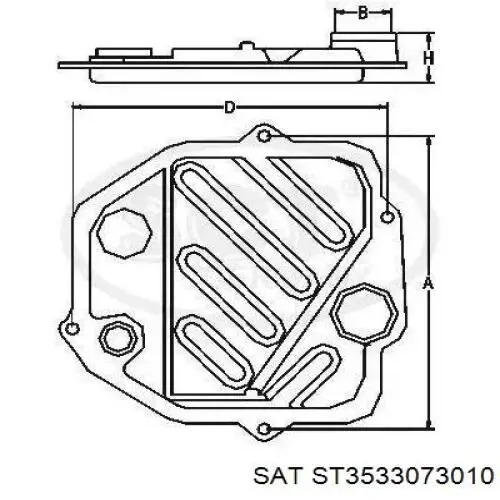Фільтр коробки автомат SAT ST3533073010 ціна, від 20.52 USD