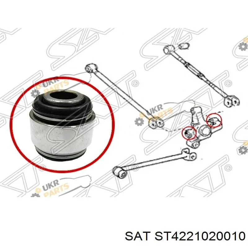 Купити ST4221020010 SAT Сайлентблок цапфи задньої