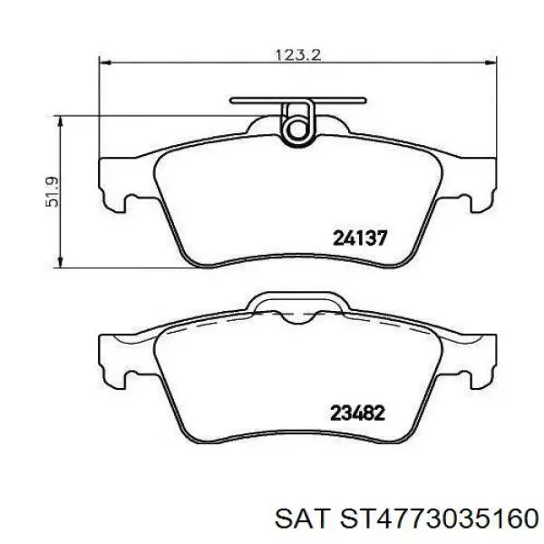 Супорт гальмівний передній правий Toyota 4773035160 ціна, від 159.99 USD