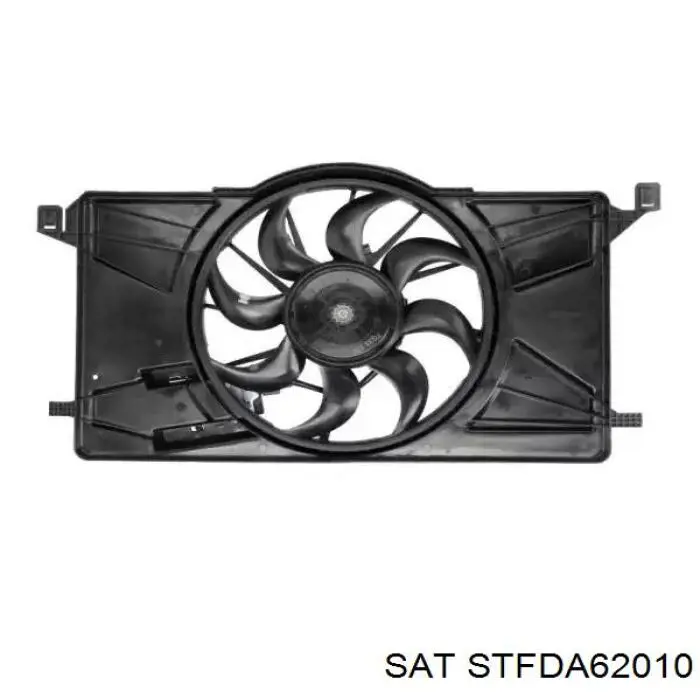 STFDA62010 SAT дифузор радіатора охолодження, в зборі з двигуном і крильчаткою