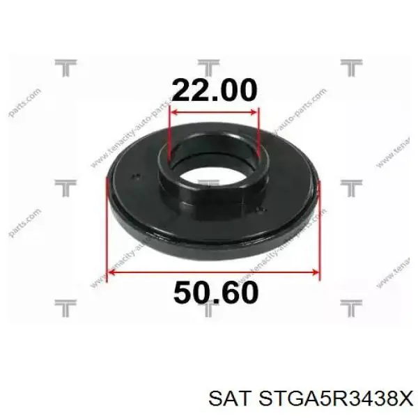 Підшипник опорний амортизатора, переднього STGA5R3438X SAT