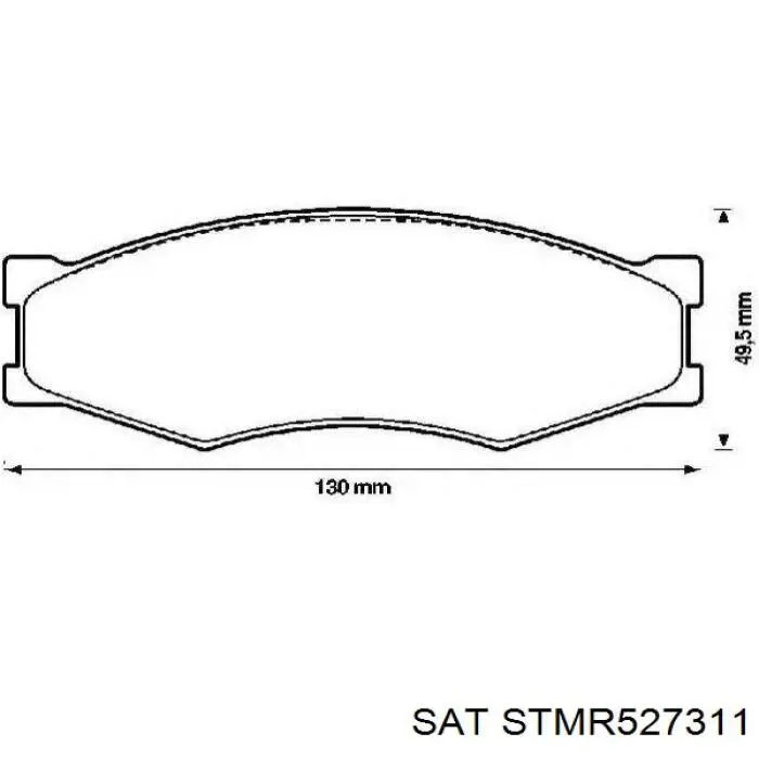 Датчик АБС (ABS) передній, лівий STMR527311 SAT