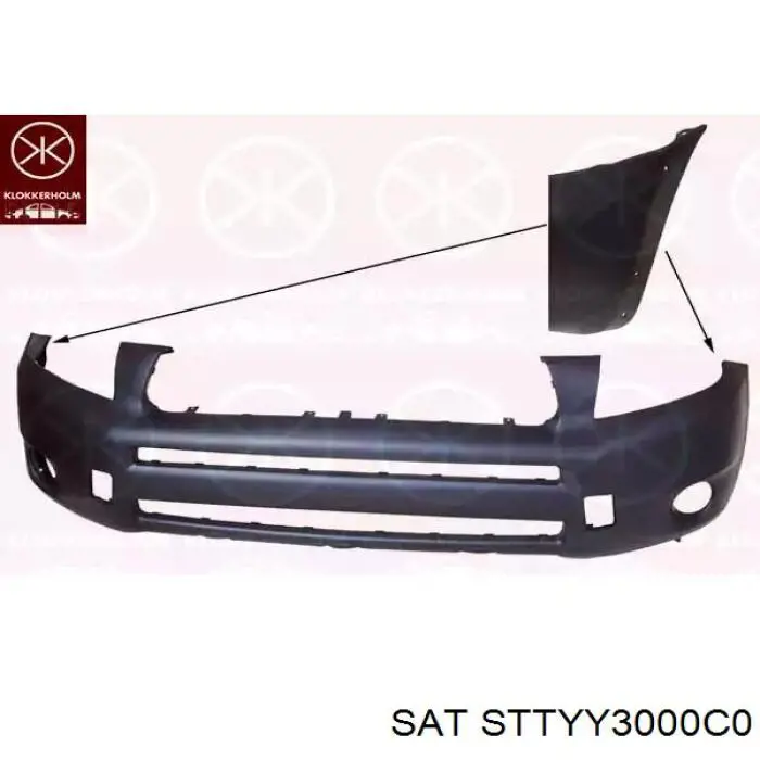 Купити STTYY3000C0 SAT Буфер (бампер) передній