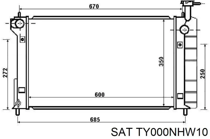 Купити 1640021250 Toyota Радіатор двигуна