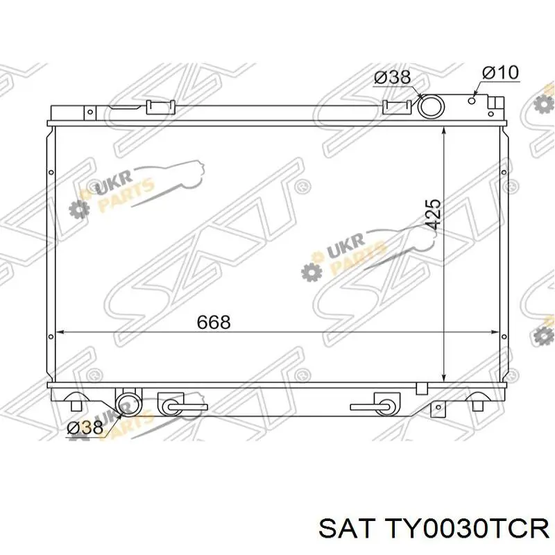1640076170 Toyota Радіатор охолодження двигуна