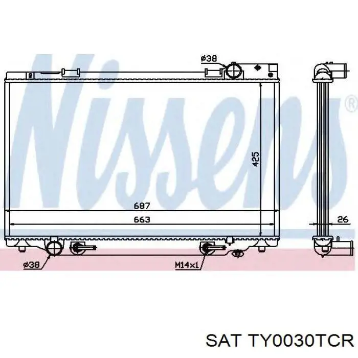 Радіатор основний Toyota 1640076170 ціна, від 180.15 USD
