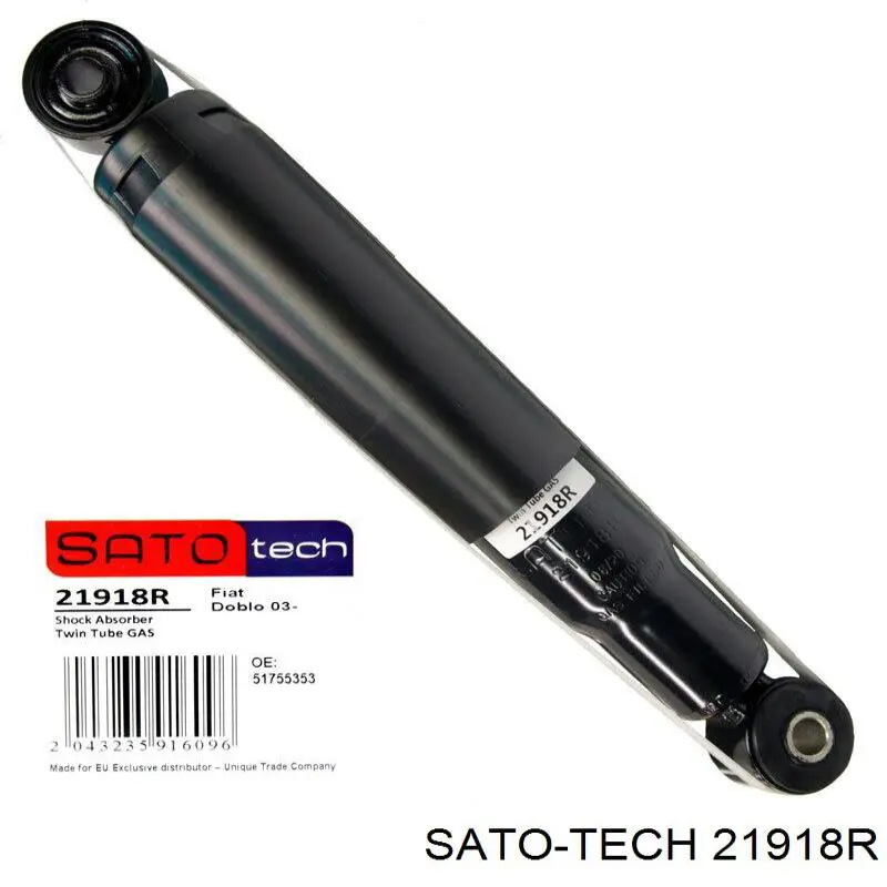 Амортизатор задній Sato Tech 21918R ціна, від 23.13 USD