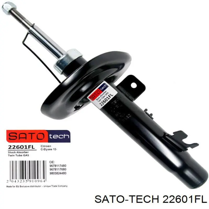 Амортизатор передньої підвіски, лівий Sato Tech 22601FL ціна, від 48.04 USD