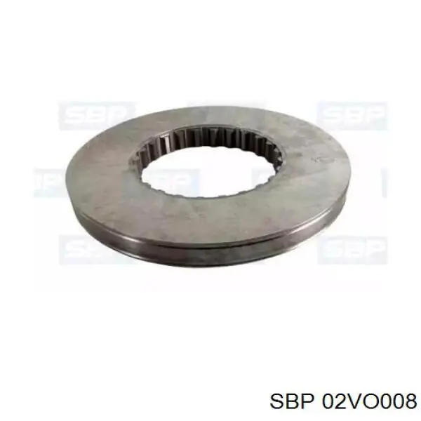 Диск переднього гальма SBP 02VO008 ціна, від 156.86 USD
