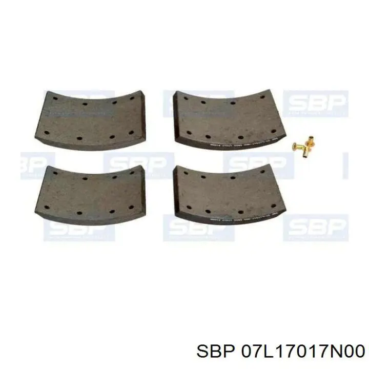 Накладка гальмівна передня (TRUCK) SBP 07L17017N00 ціна, від 50.40 USD