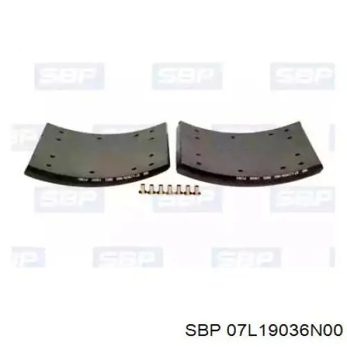 Накладка гальмівна задня (TRUCK) SBP 07L19036N00 ціна, від 45.44 USD