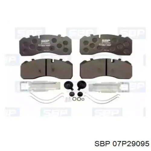 Гальмівні колодки SBP 07P29095 ціна, від 61.51 USD