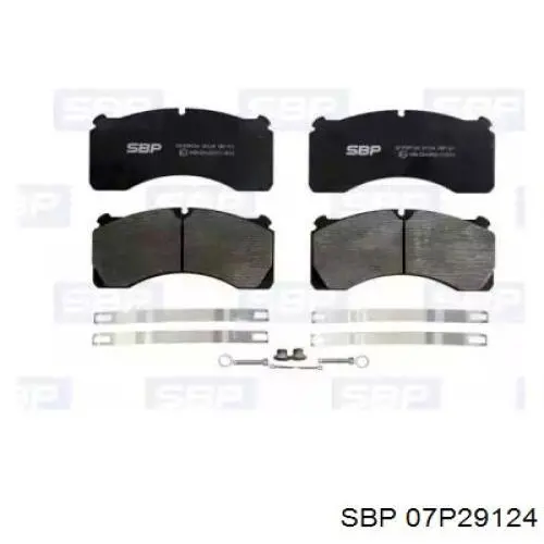 Задні гальмівні колодки SBP 07P29124 ціна, від 52.43 USD
