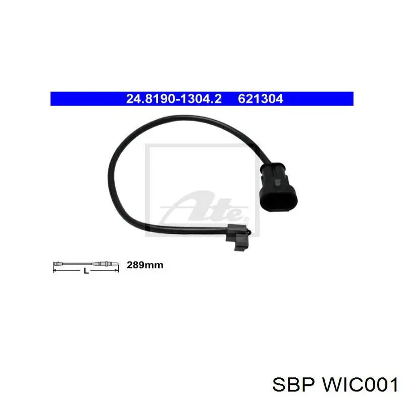 WIC001 SBP Датчик зносу колодок