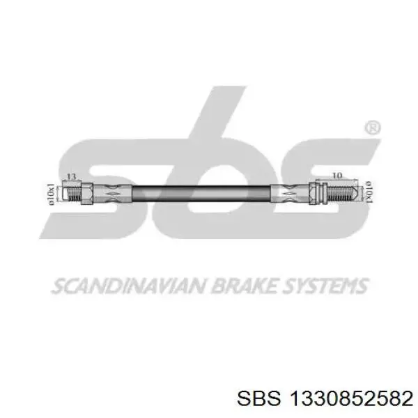 SL3719 ABS Гнучка гальмівна трубка передня