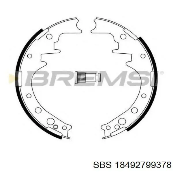 Колодки гальмові задні, барабанні 0449526040 Toyota