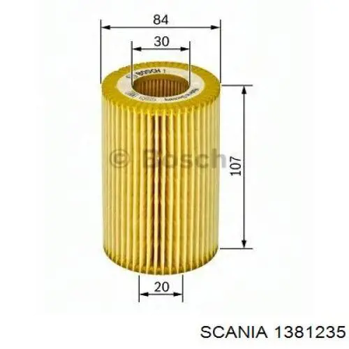1381235 Scania Фільтр гідравлічної системи