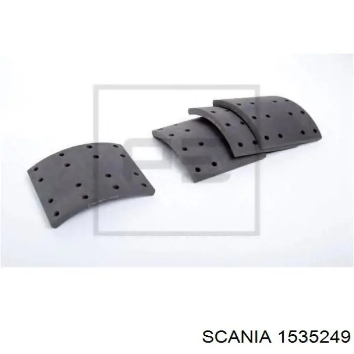 1535249 Scania Накладка гальмівна передня (TRUCK)
