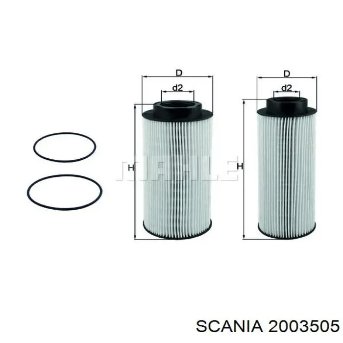 2003505 Scania Фільтр палива