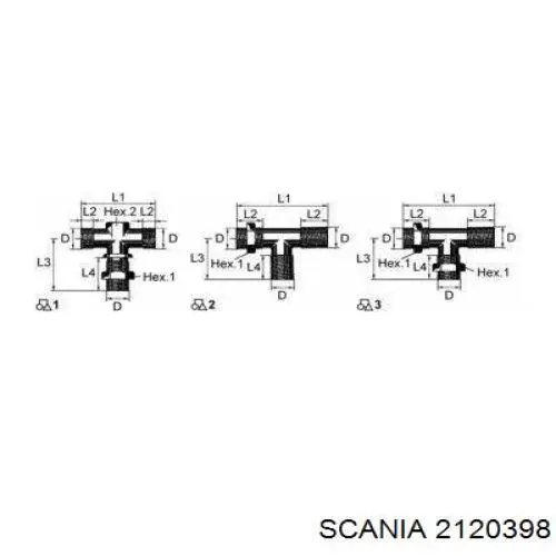 Кабель з'єднувальний причепа Scania 2120398 ціна, від 63.38 USD