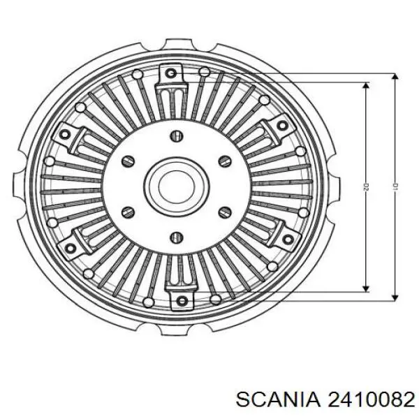 2410082 Scania Гідромуфта приводу вентилятора