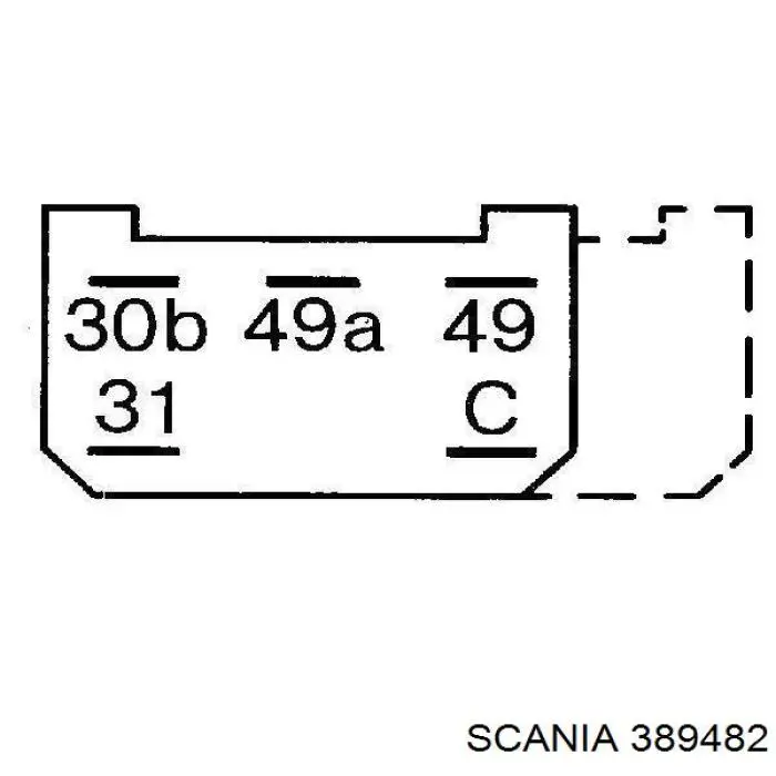 Купити 389482 Scania Реле поворотів
