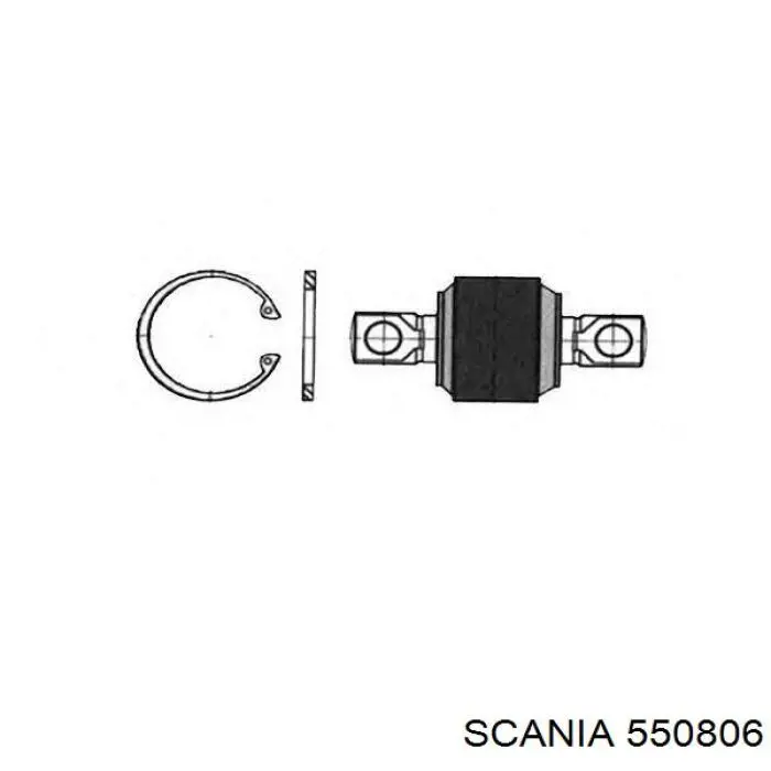 550806 Scania Сайлентблок реактивної тяги, задній