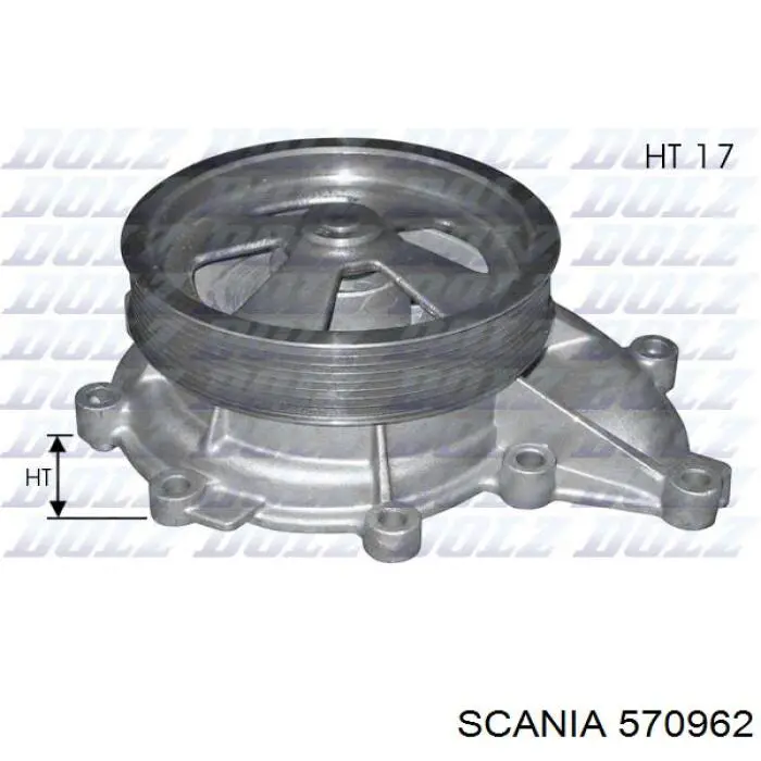 Помпа охолодження Scania 570962 ціна, від 70.82 USD