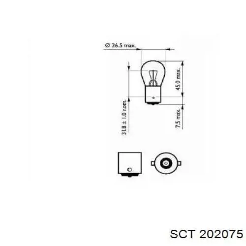 Лампа Magneti Marelli P21W12V